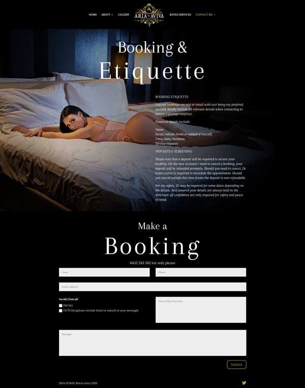 website design for escorts