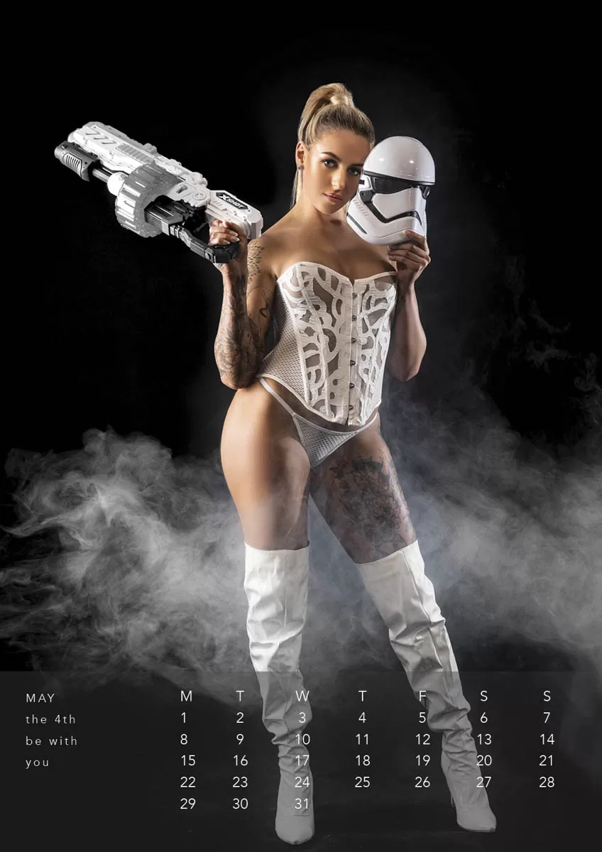 Boudoir calender princess leia