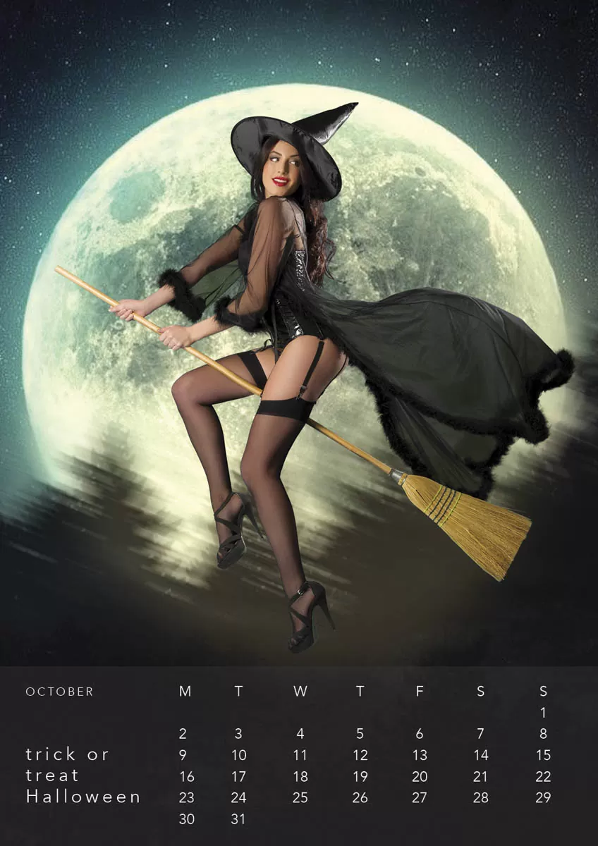 boudoir calendar halloween